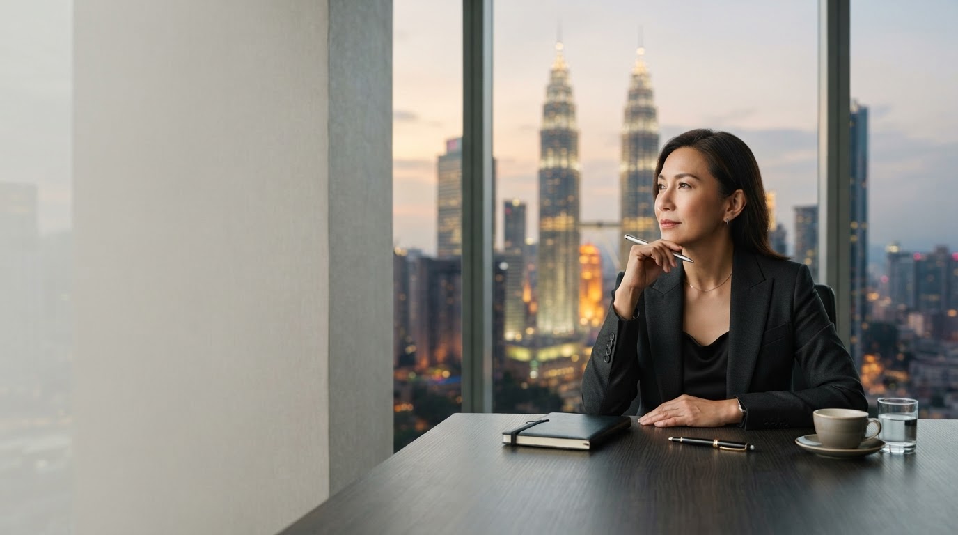 Comptallary data analyst reviewing AI-generated investment insights on a remote workstation